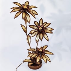 Vergoldete Hollywood Regency Stehleuchte von Maison Jansen, Frankreich, 1970er Jahre