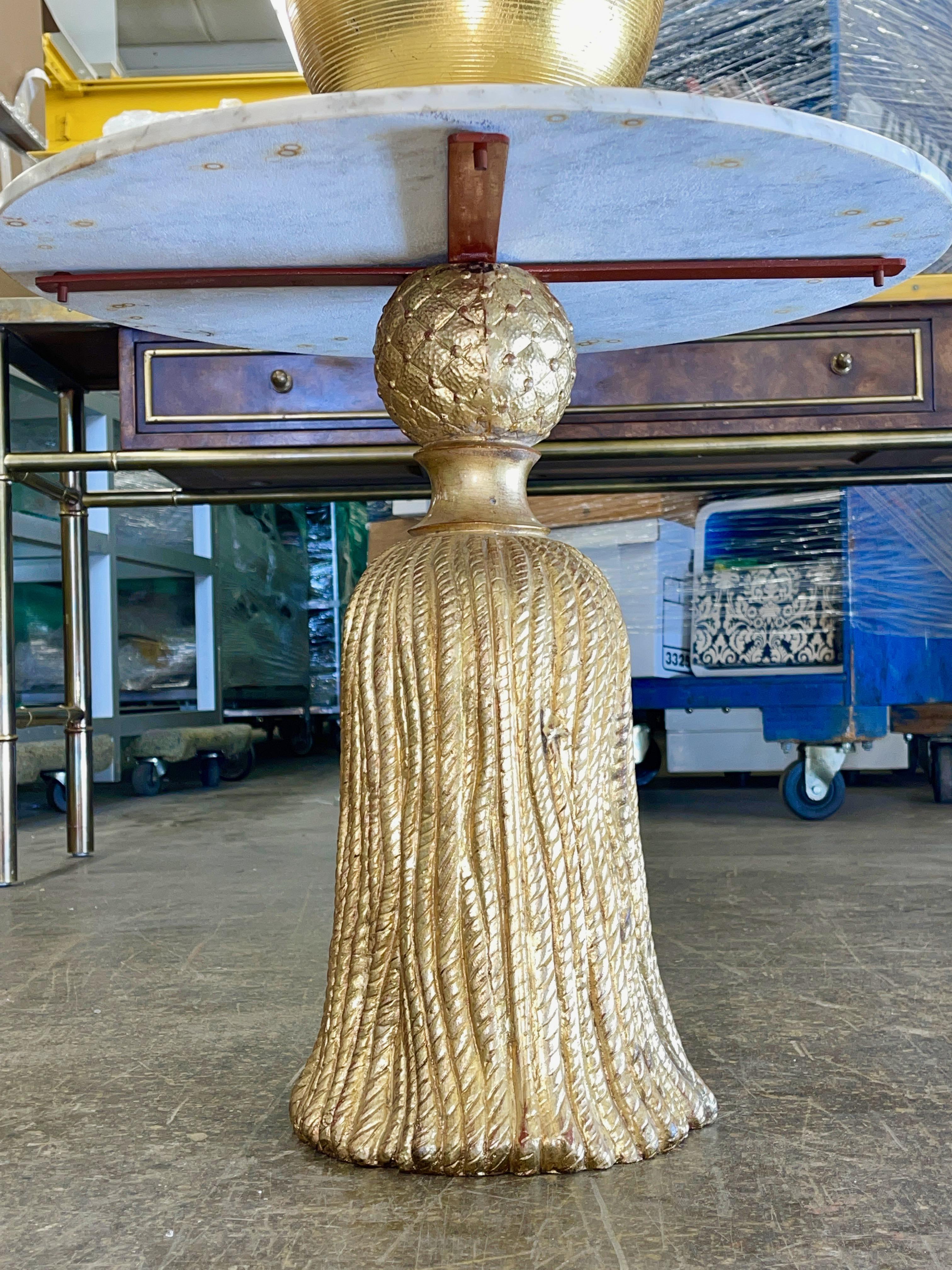 Hollywood Regency-Flaschenlampe aus vergoldetem Metall im Angebot 12