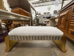 Hollywood Regency Giltwood Bench