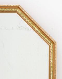 Hollywood Regency Giltwood Beveled Mirror
