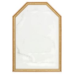 Hollywood Regency Giltwood Beveled Mirror