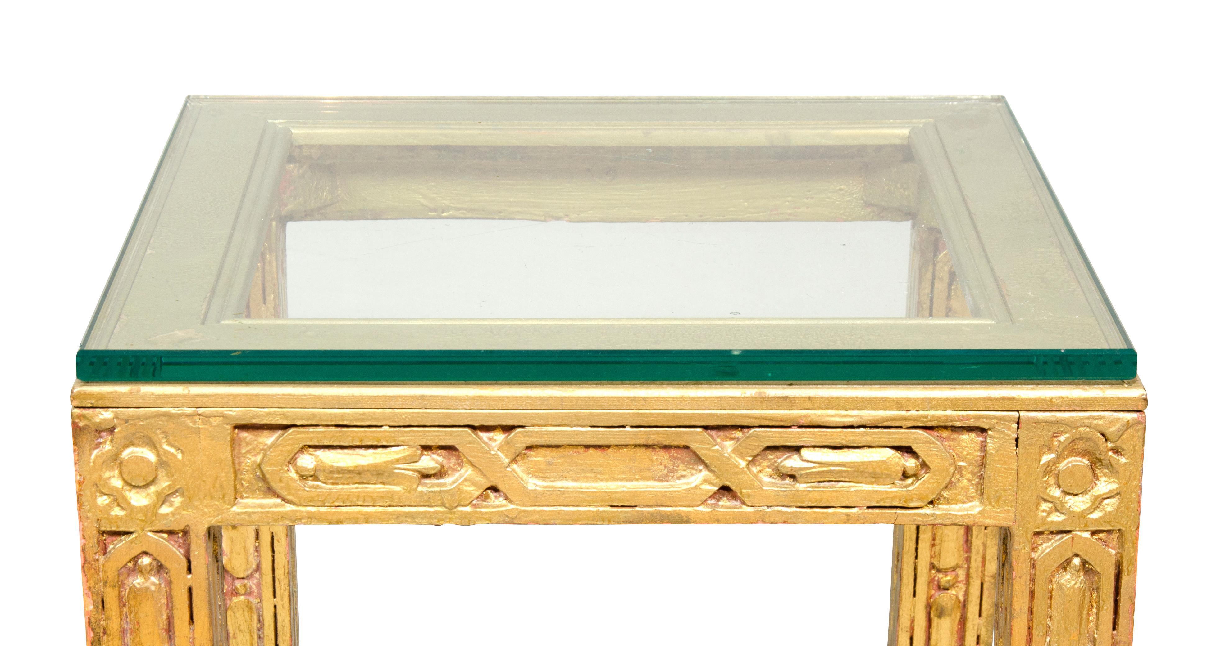 Hollywood Regency Giltwood End Table For Sale 1