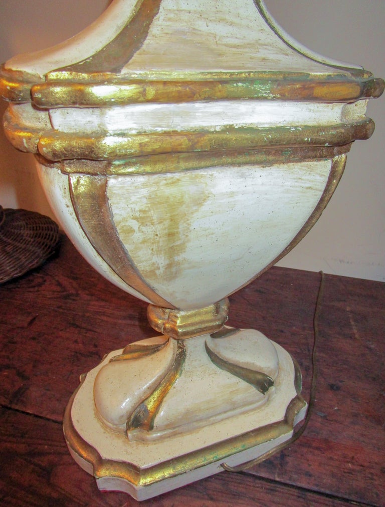 Hollywood Regency Giltwood Lamp, Pair For Sale 5