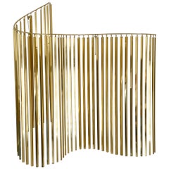 Hollywood Regency Glam Brass / Gold Wall Hanging Sculpture by Curtis Jere