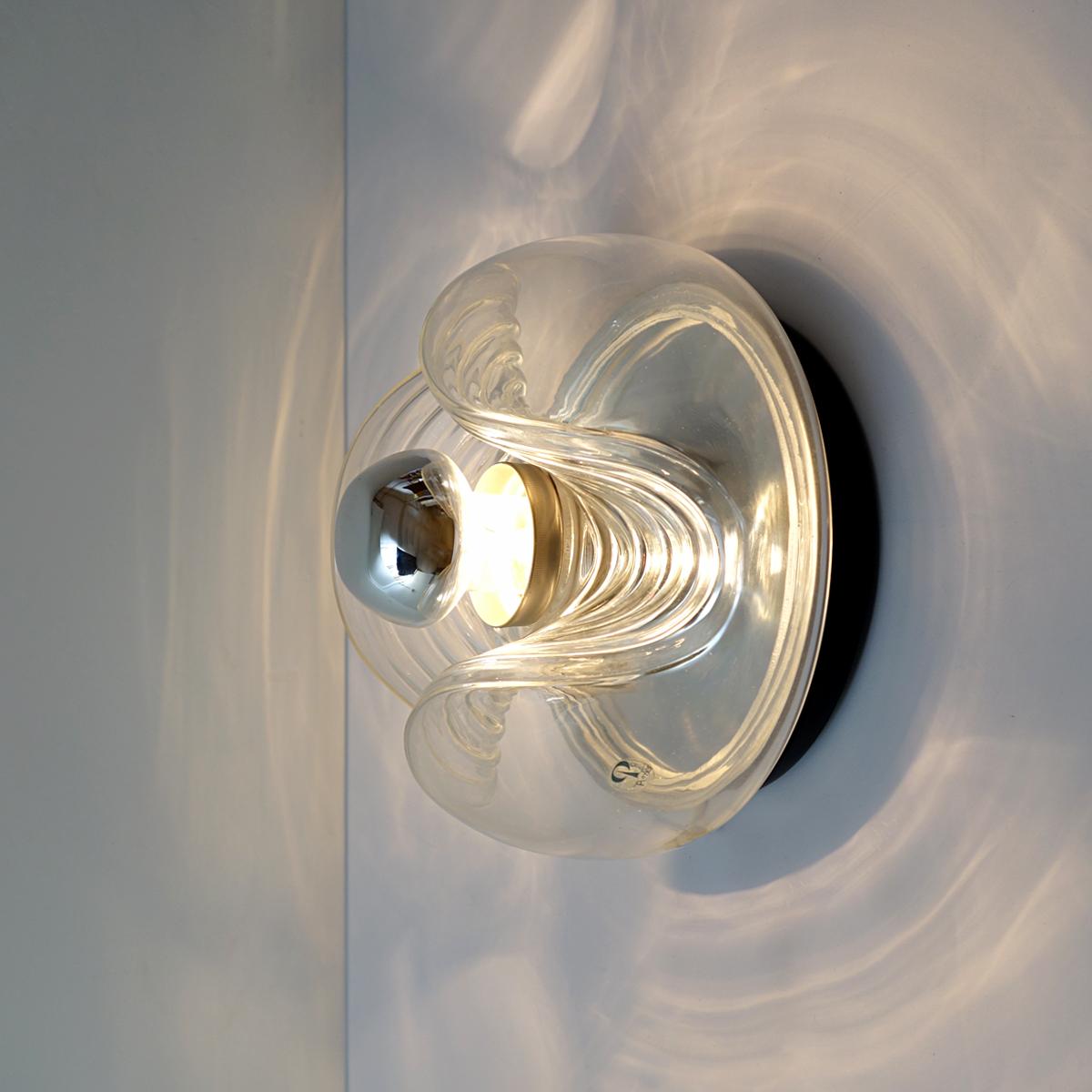 Lámpara o aplique de cristal Hollywood Regency by Peill & Putzler finales del siglo XX en venta