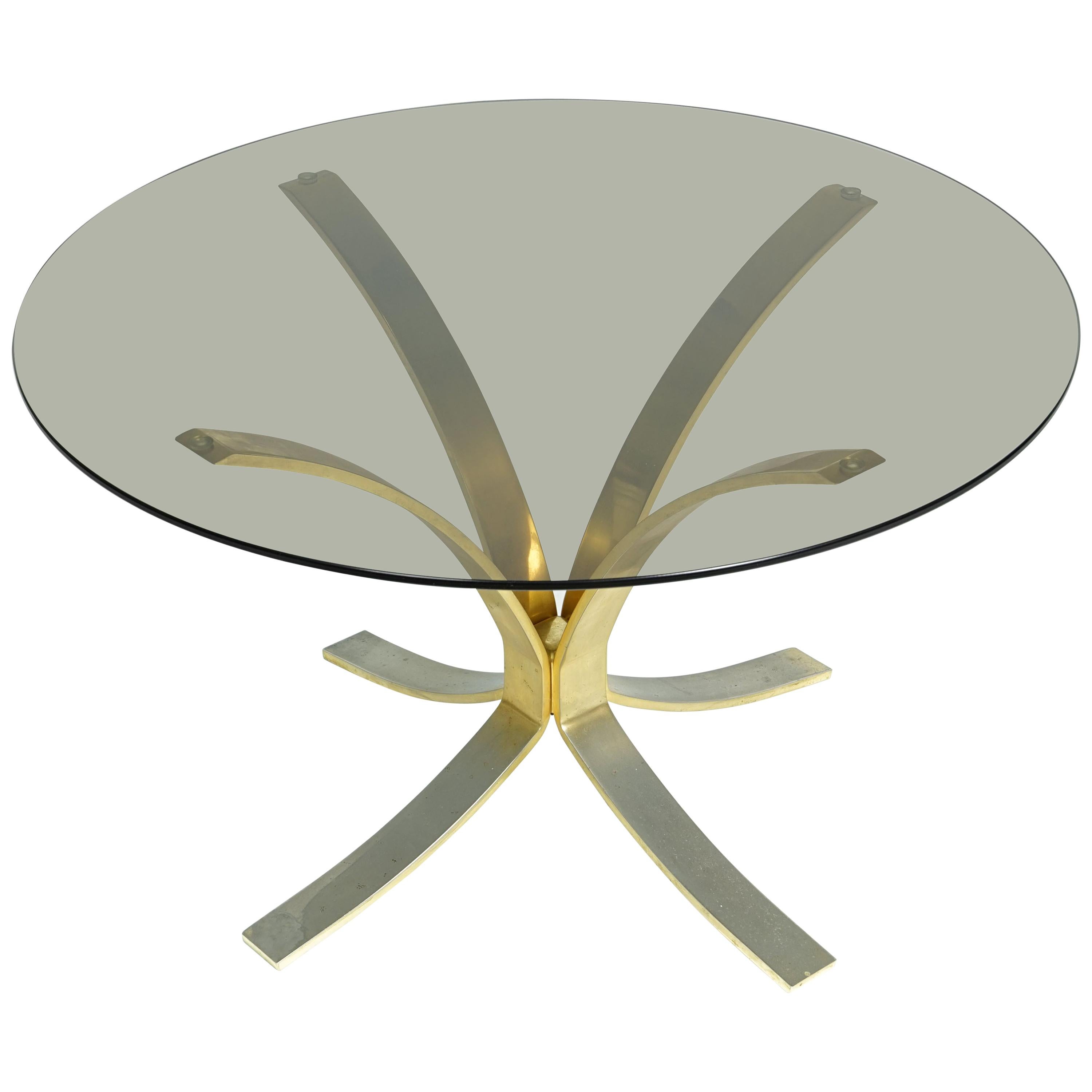 Hollywood Regency Glass Table by Roger Sprunger, 1960s For Sale