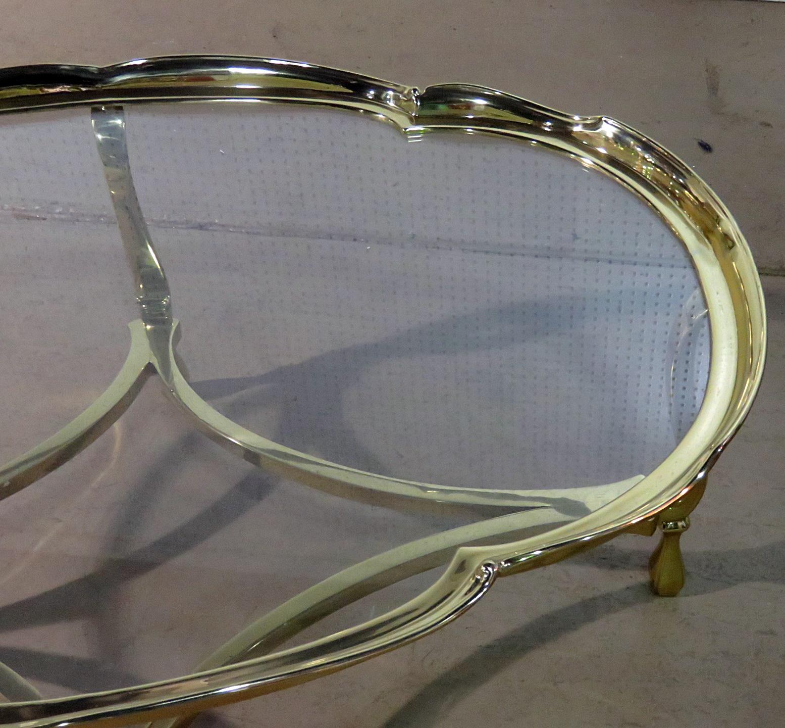 hollywood regency coffee table