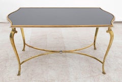 Hollywood Regency Glass Top Coffee Table