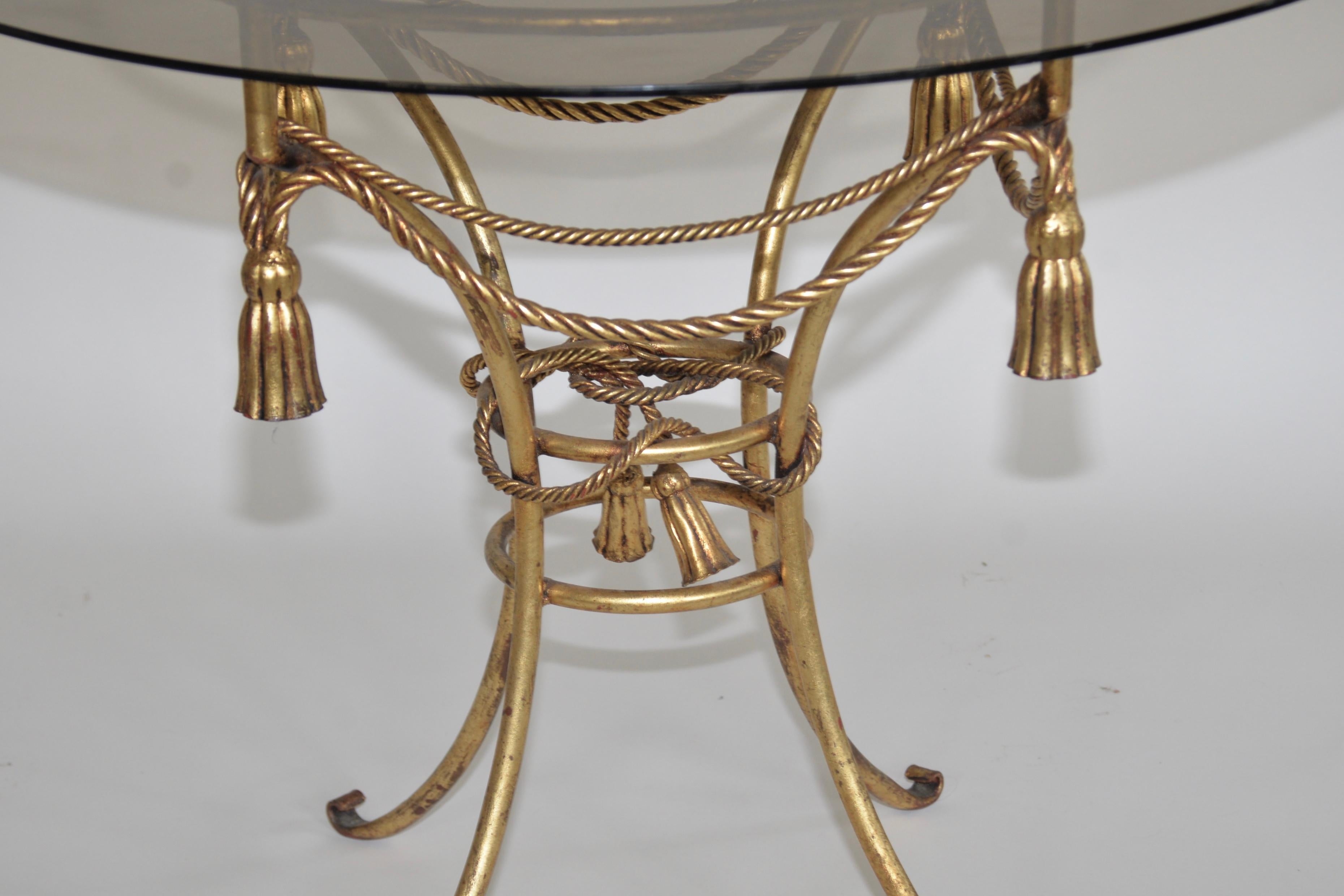 Hollywood Regency Gold Gilt Table 2