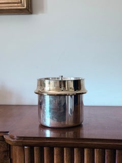Hollywood regency gold Ice Bucket, Italy ca. 1980s