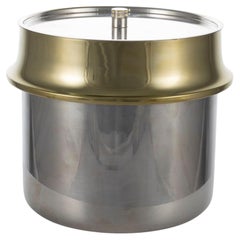 Hollywood regency gold Ice Bucket, Italy ca. 1980s