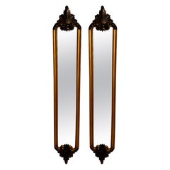 Hollywood Regency Gold Leaf Wall Mirrors by Bombay Furniture Co. Vintage Hollywood Regency Gold Leaf Wall Mirrors by Bombay Furniture Co.
