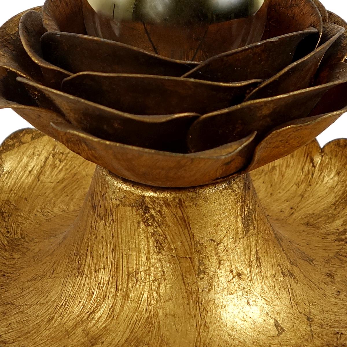 Hollywood Regency Gold-Plated Sconce or Flushmount by Banci Firenze In Good Condition In Doornspijk, NL