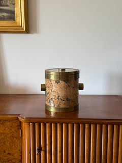 Cubitera dorada Hollywood regency, Francia ca. 1970s