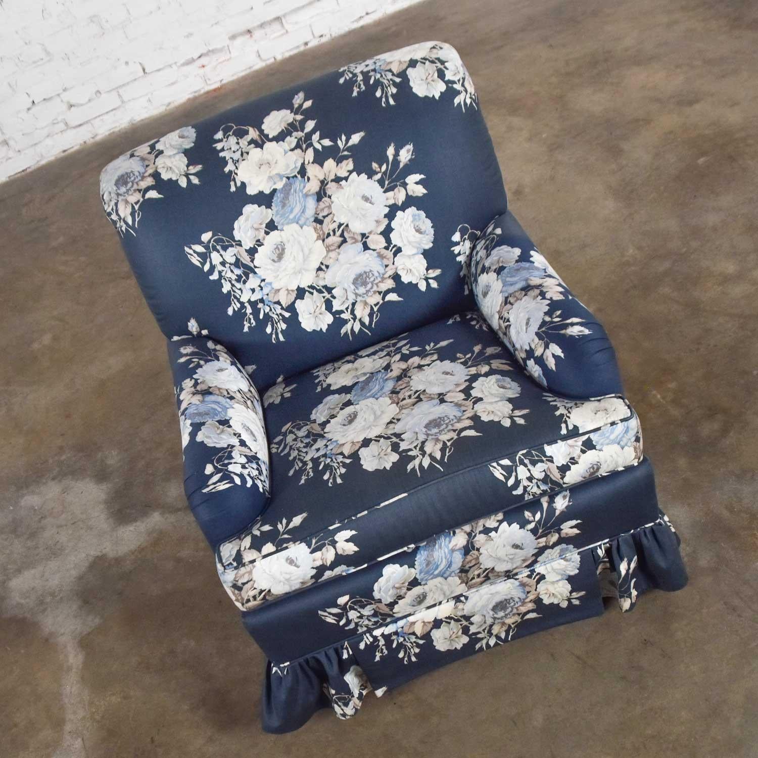 floral chair and a half