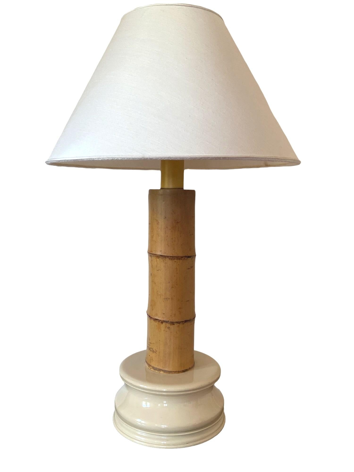 Hollywood Regency Great Bamboo Table Lamp, RCM 1867 Italy, 1970s For Sale 1