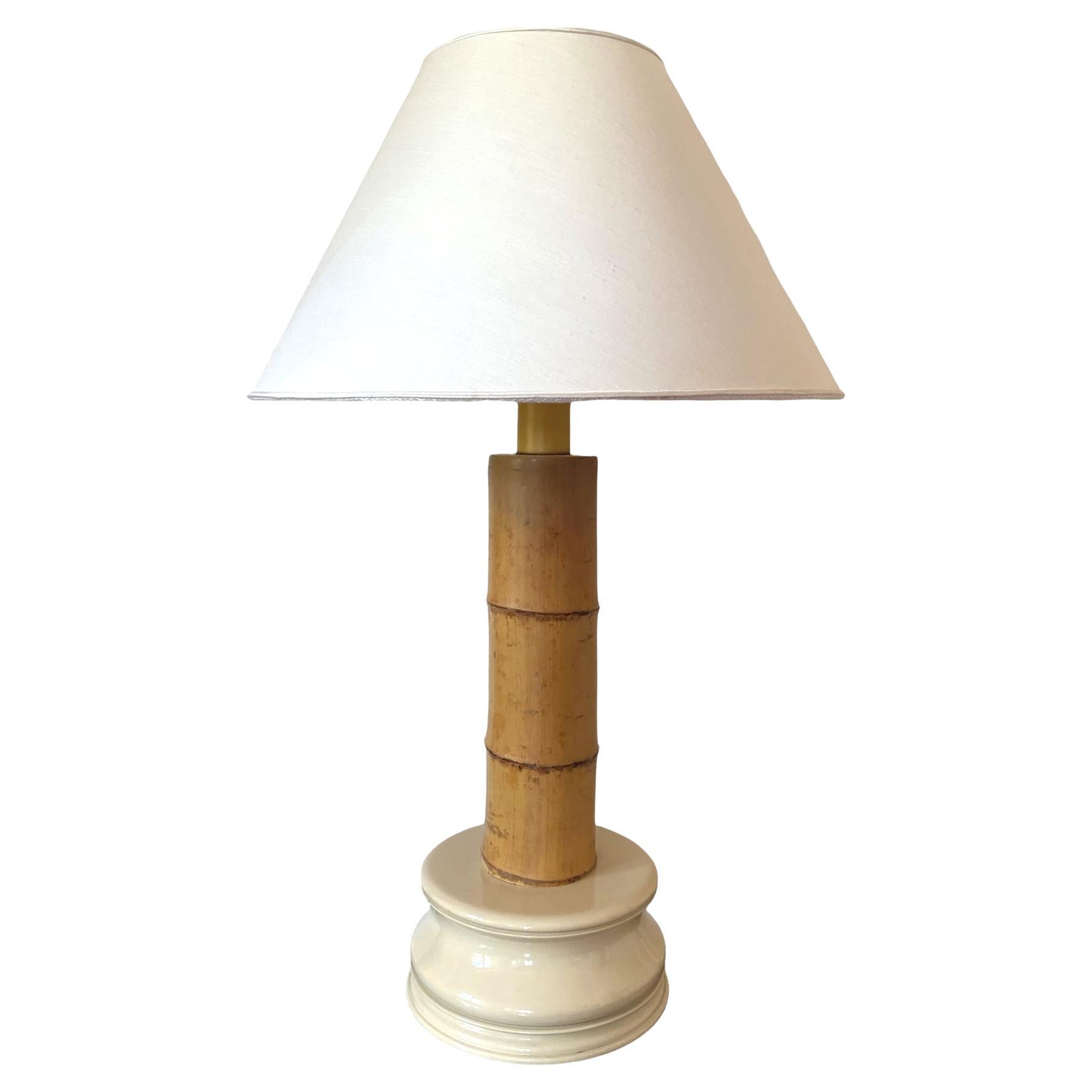 Hollywood Regency Great Bamboo Table Lamp, RCM 1867 Italy, 1970s For Sale