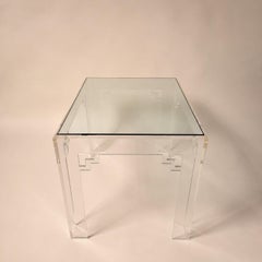 Hollywood Regency Greek Key Side Tables