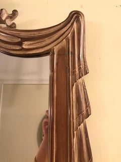 Hollywood Regency Grosfed House Ribbon and Tassle Form Mirror