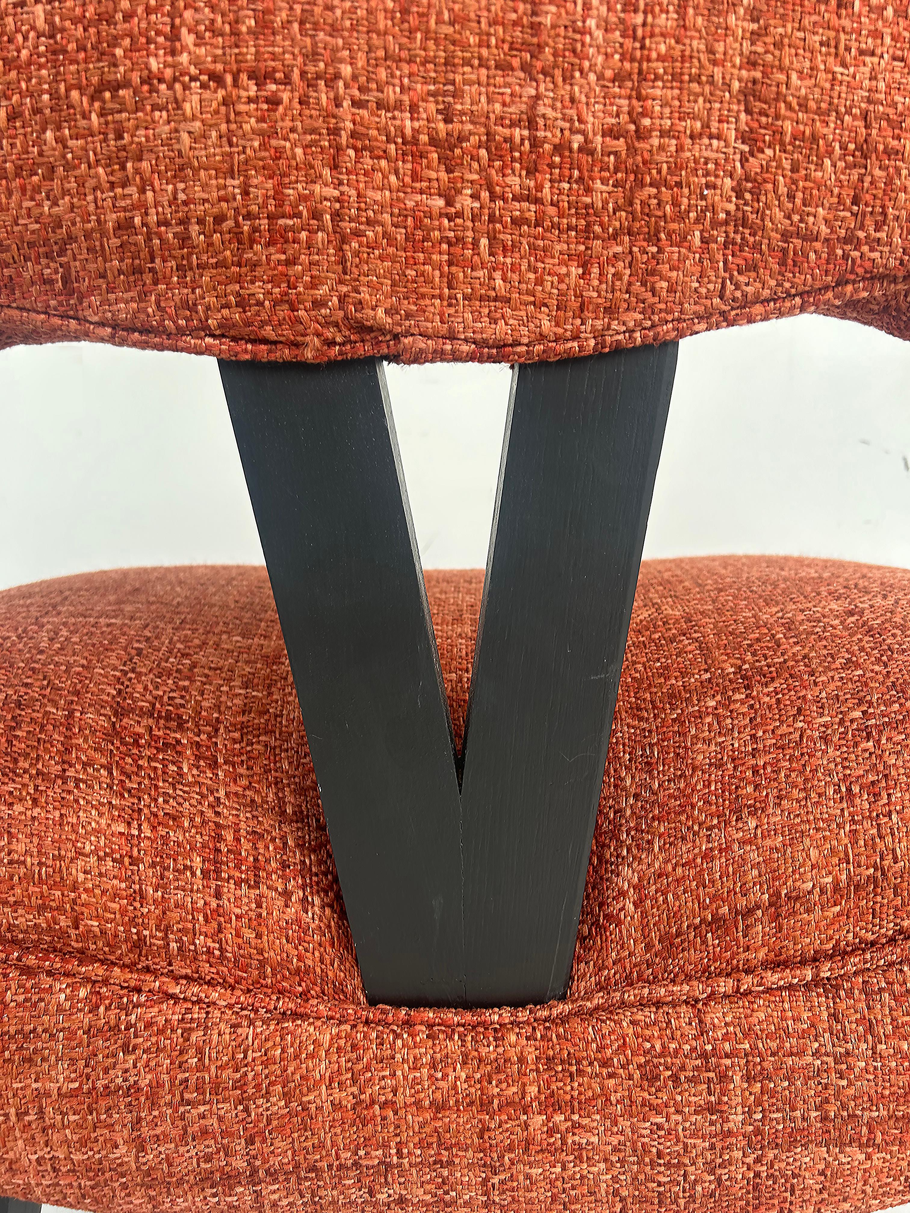 Chaise pantoufle originale Grosfeld House Hollywood Regency des années 1940 6