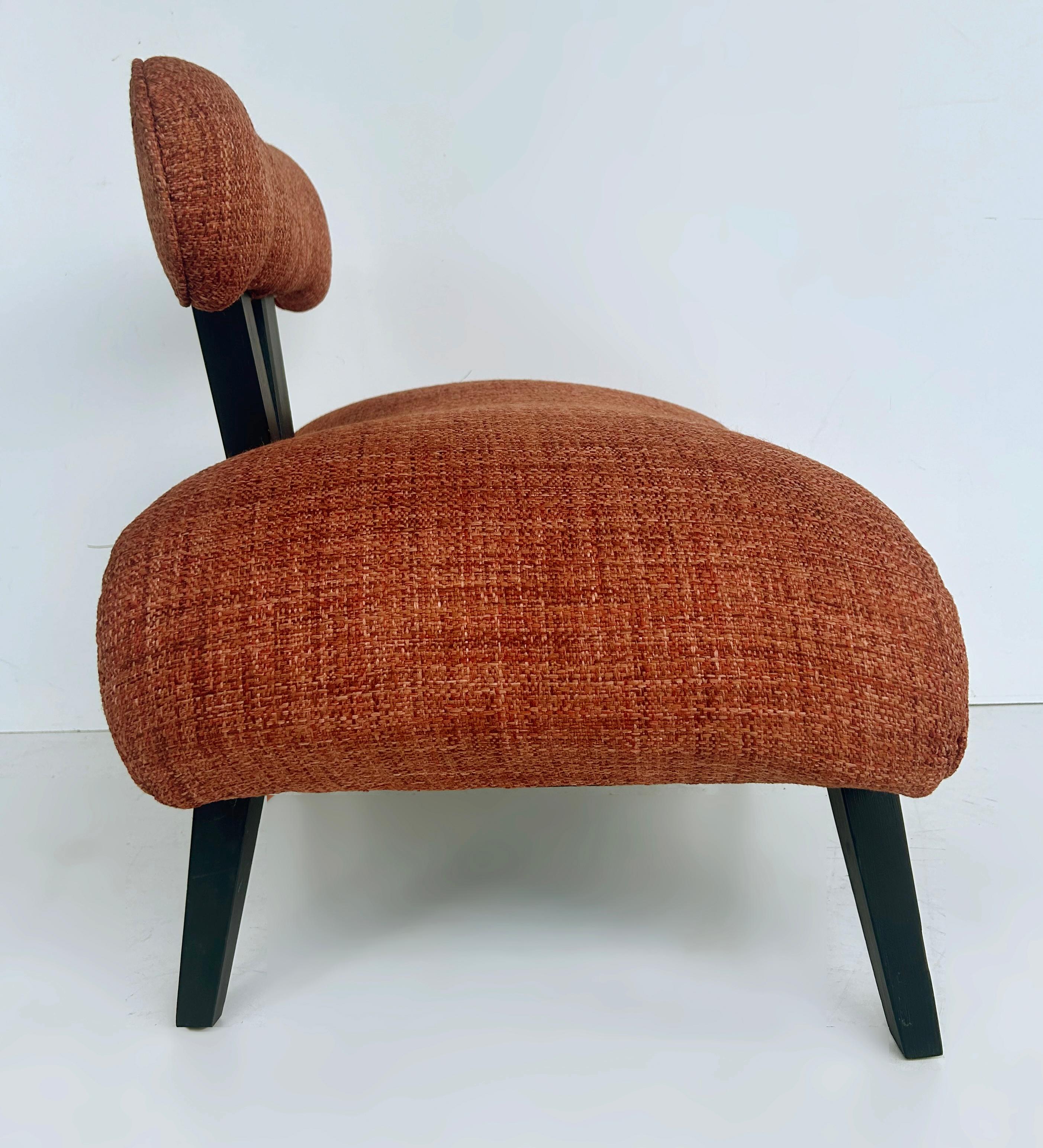 Américain Chaise pantoufle originale Grosfeld House Hollywood Regency des années 1940