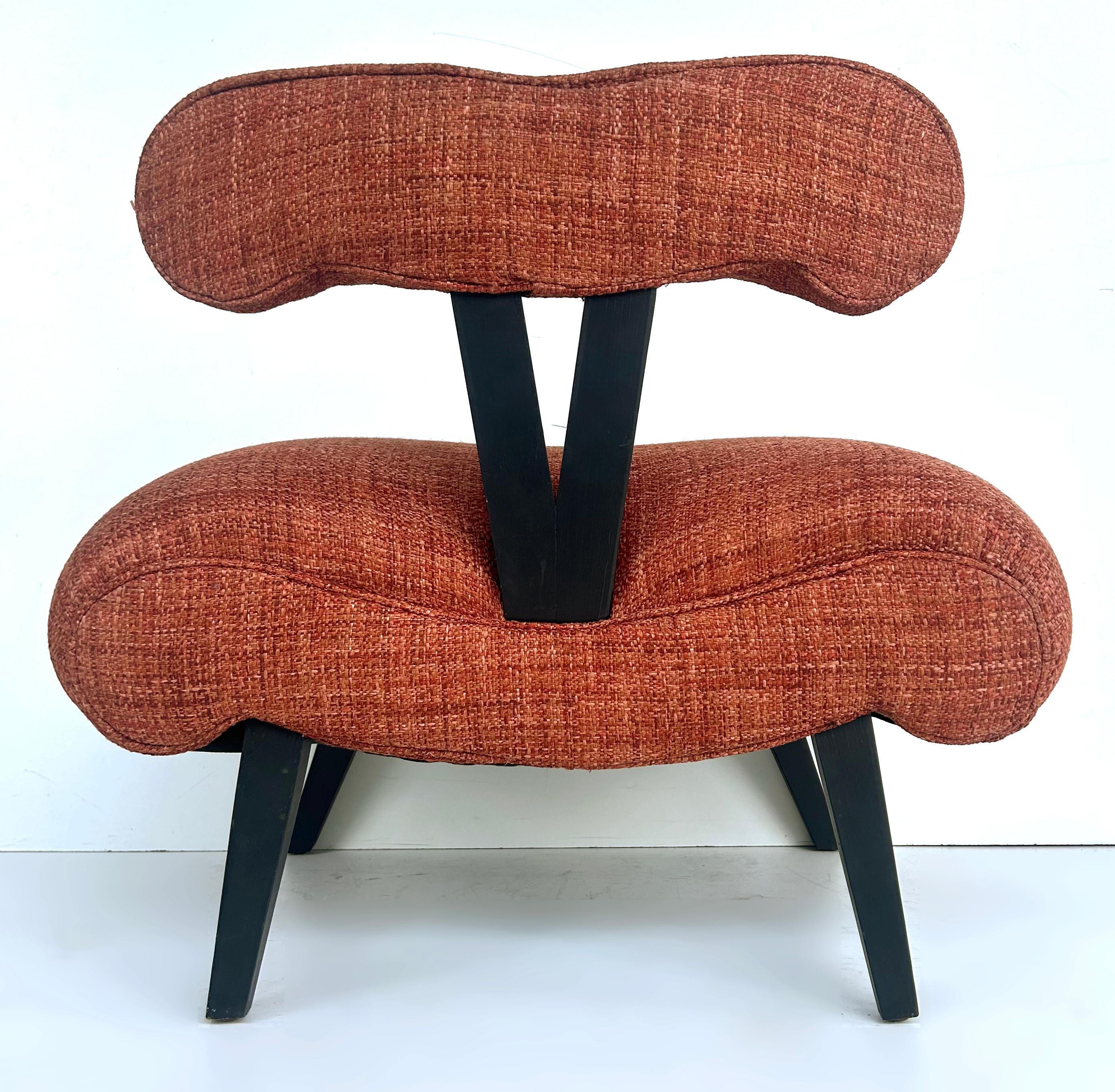 Chaise pantoufle originale Grosfeld House Hollywood Regency des années 1940 Bon état à Miami, FL