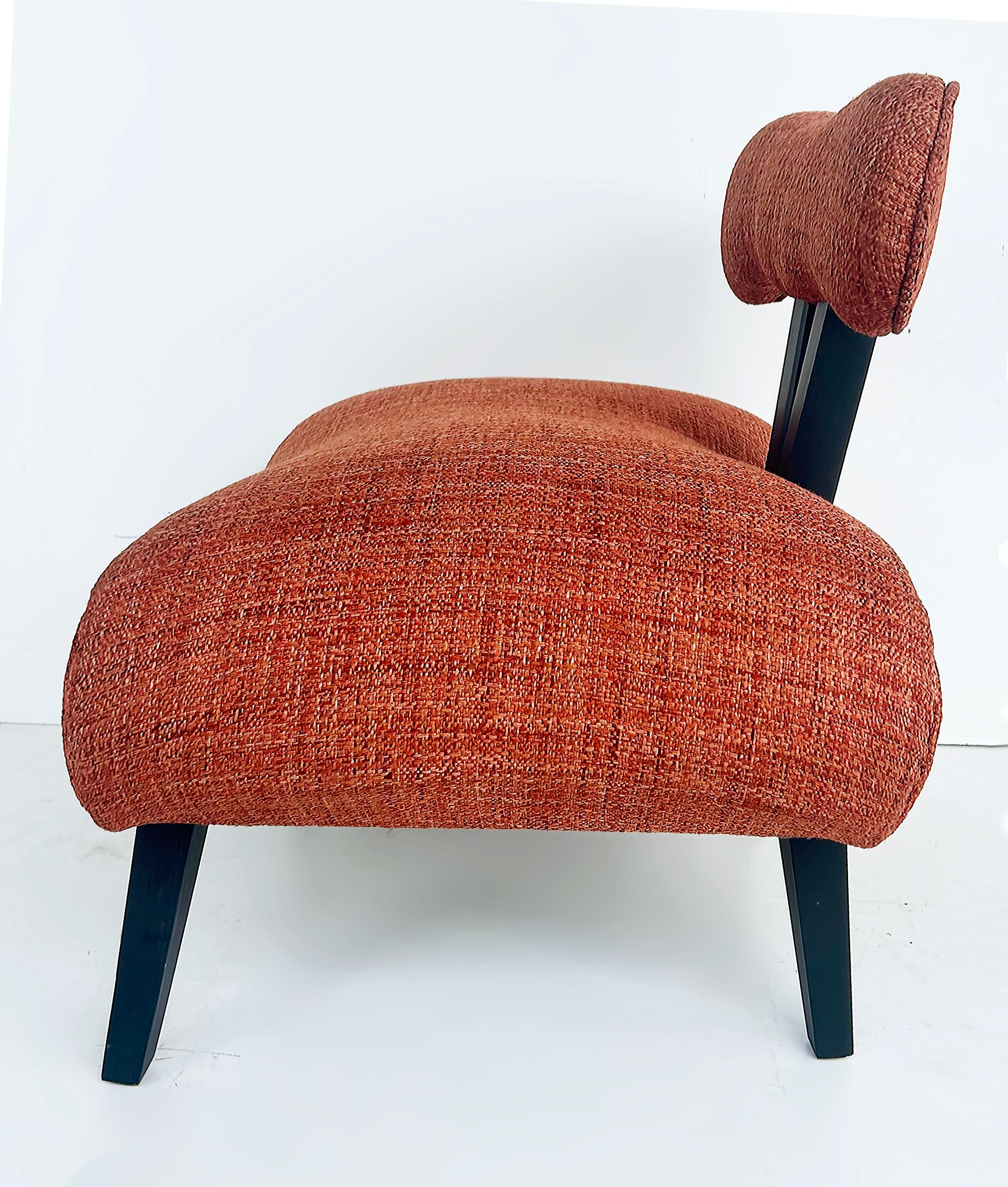 Tissu Chaise pantoufle originale Grosfeld House Hollywood Regency des années 1940