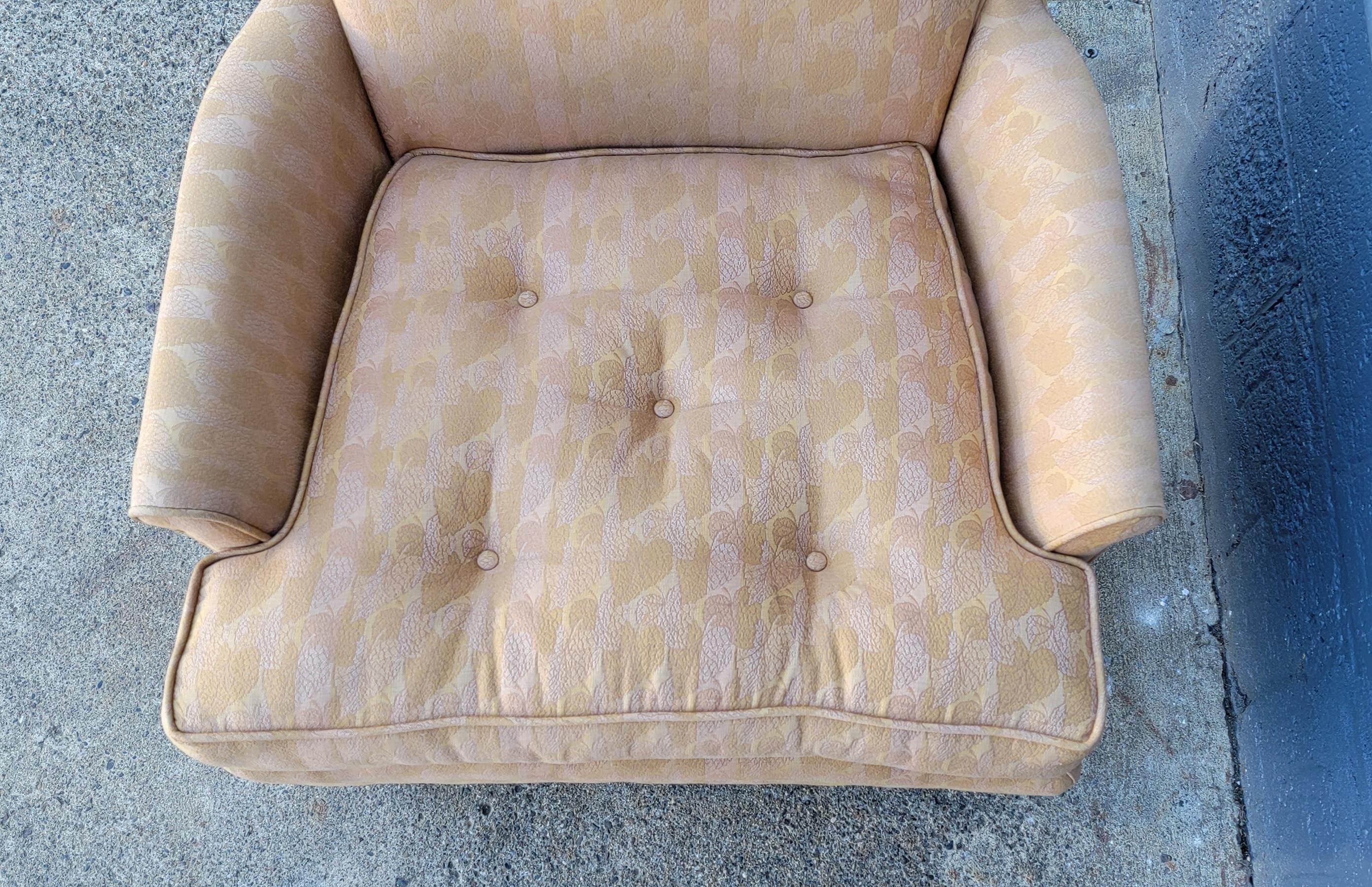 Hollywood Regency High-Back Lounge Chair For Sale 3
