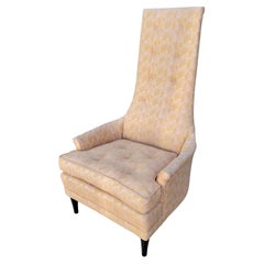 Hollywood Regency High-Back Lounge Chair