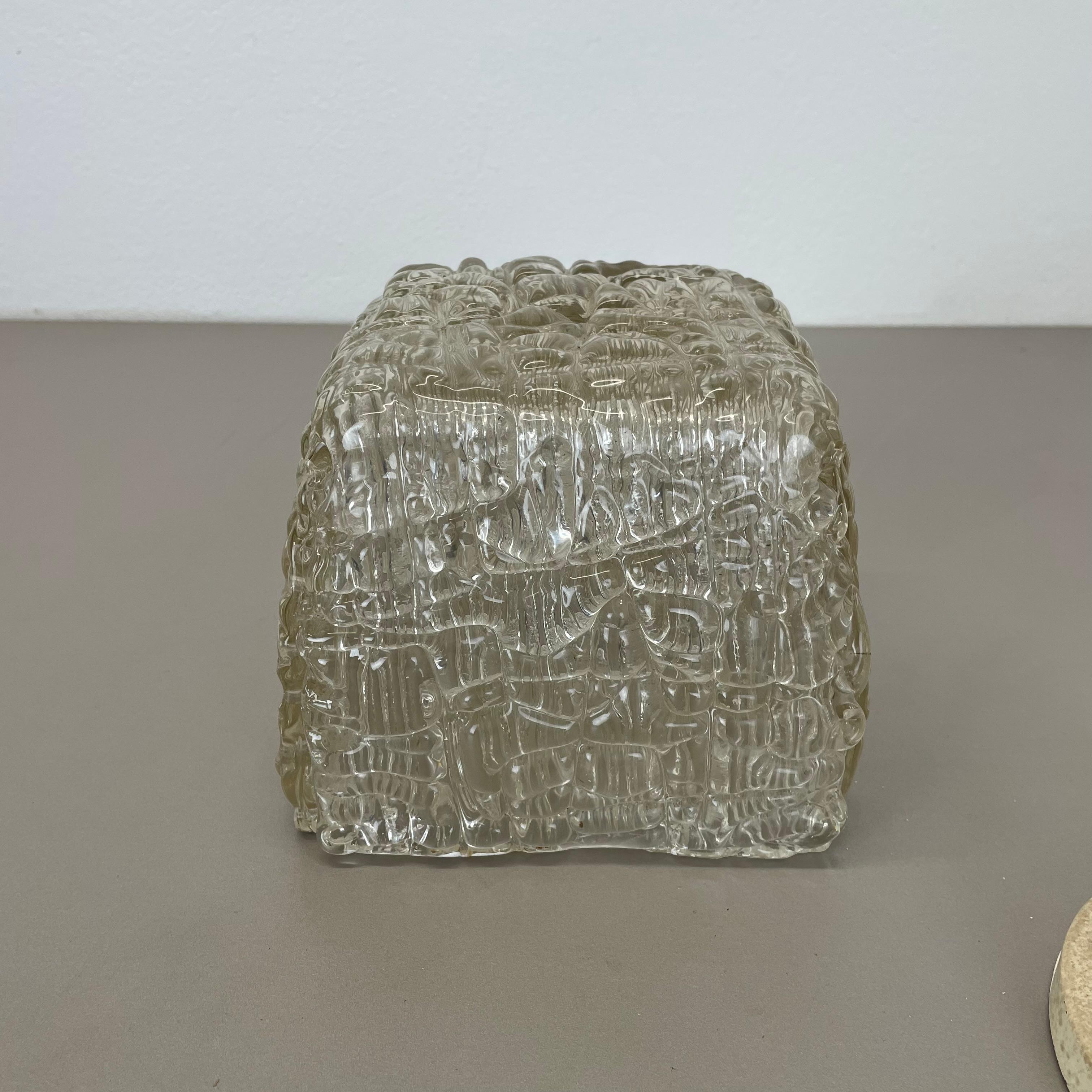 Lámpara de techo de cristal helado Hollywood Regency, J.T. Kalmar Lights, Austria, años 50 en venta 7