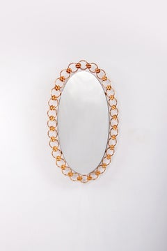 Miroir mural éclairé Hollywood Regency, Allemagne, années 1960