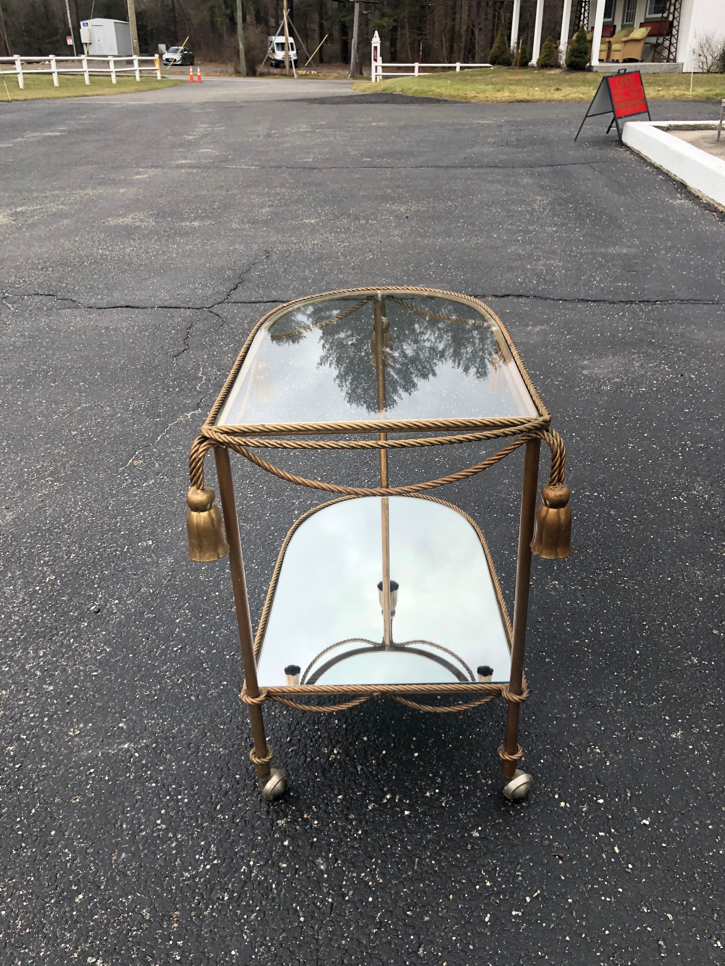 Hollywood Regency Italian Bar Cart 6