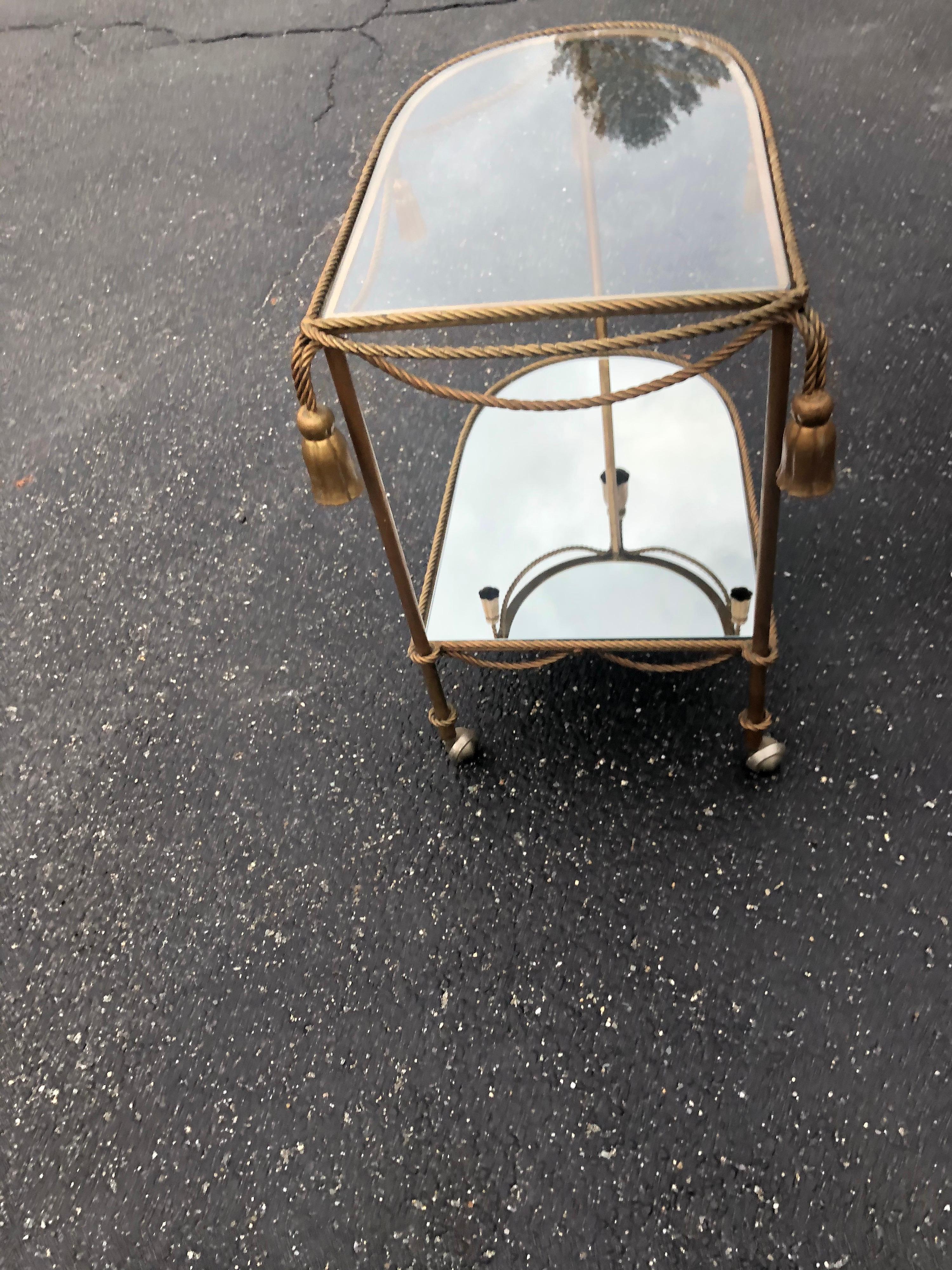 Hollywood Regency Italian Bar Cart 7