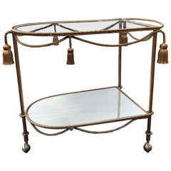 Hollywood Regency Italian Bar Cart