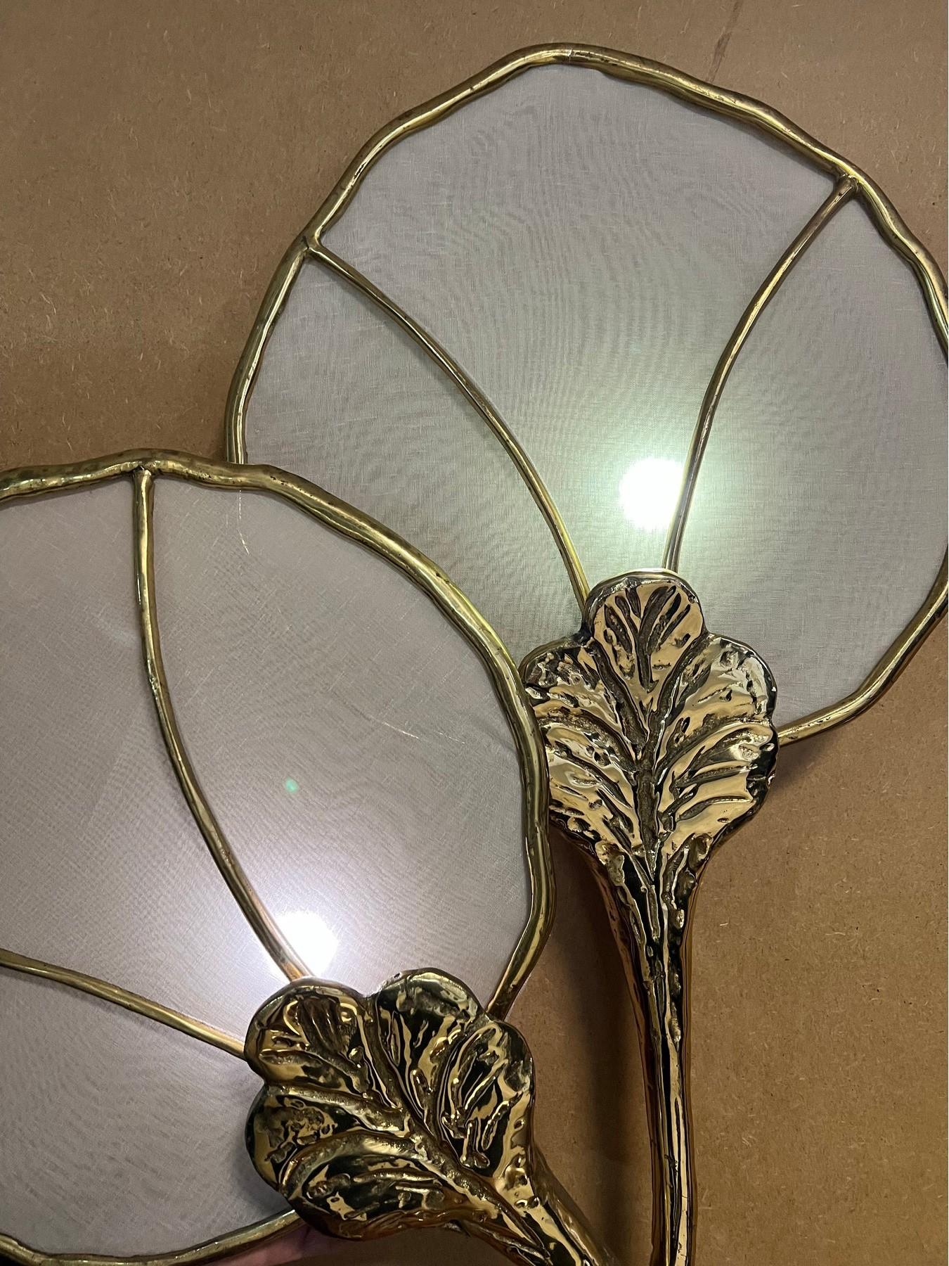 Hollywood Regency Italian Brass Desk Lamp Latón en venta