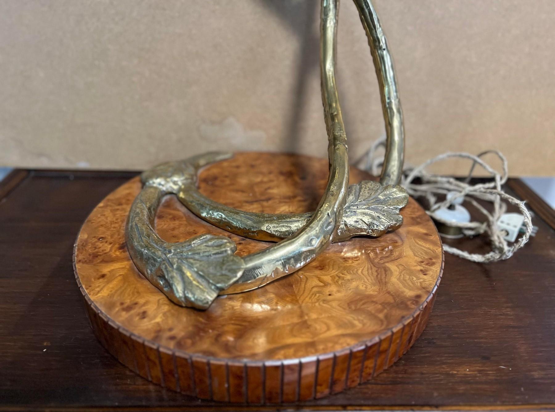 Hollywood Regency Italian Brass Desk Lamp en venta 2