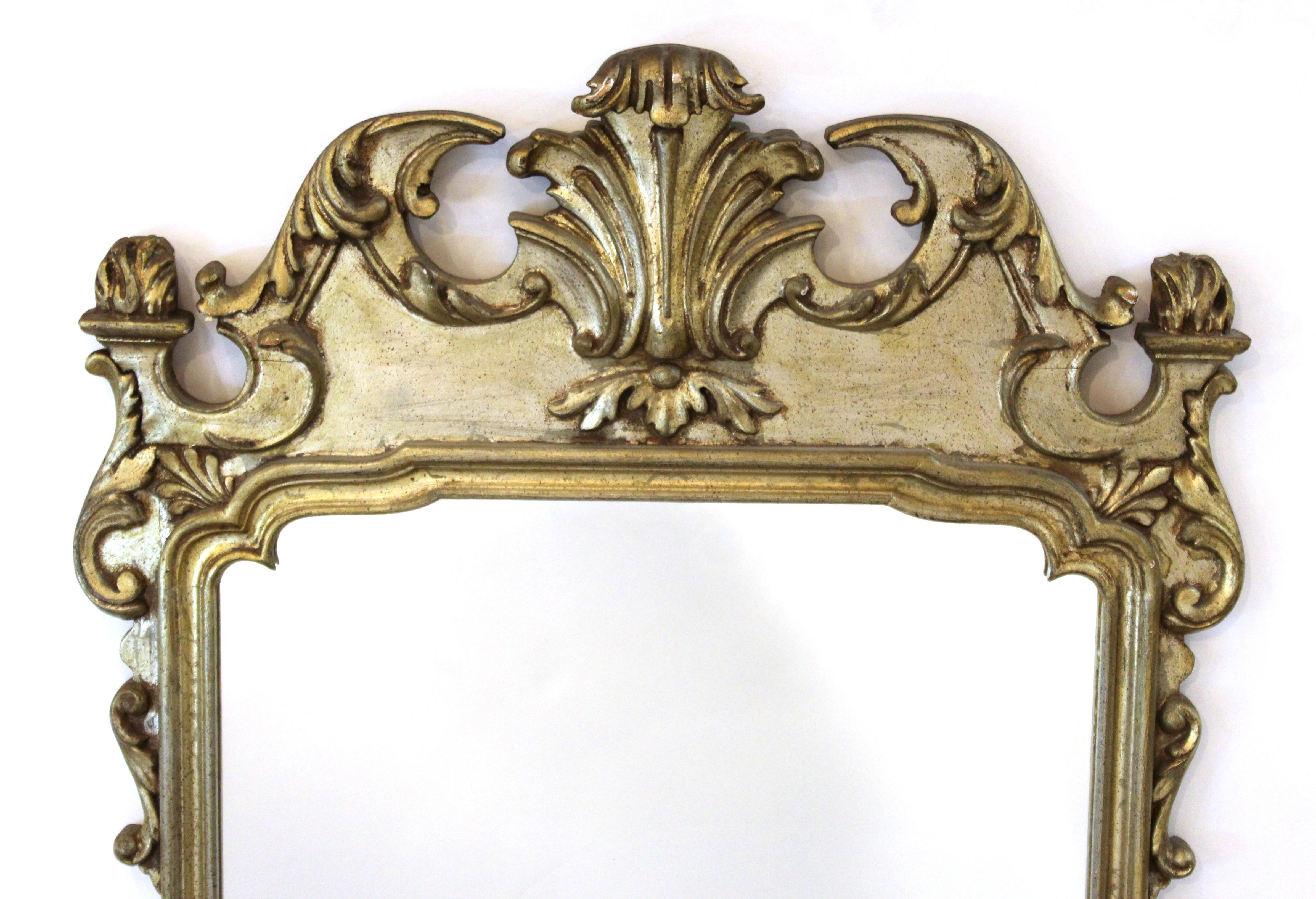 Hollywood Regency Italian Chippendale Style Wall Mirrors In Good Condition In New York, NY