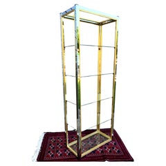 Hollywood Regency Italian Chrome & Brass  Etagere by Renato Zevi I