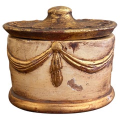 Hollywood Regency Italian Giltwood Lidded Box