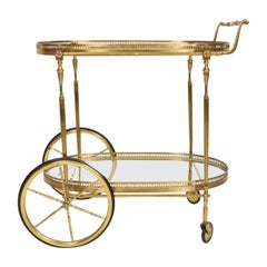 Antique Hollywood Regency Italian Service Cart Aldo Tura