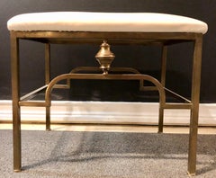 Hollywood Regency Jansen Style Bronze Foot Stool / Bench