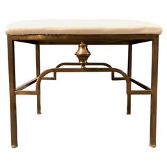 Hollywood Regency Jansen Style Bronze Foot Stool / Bench