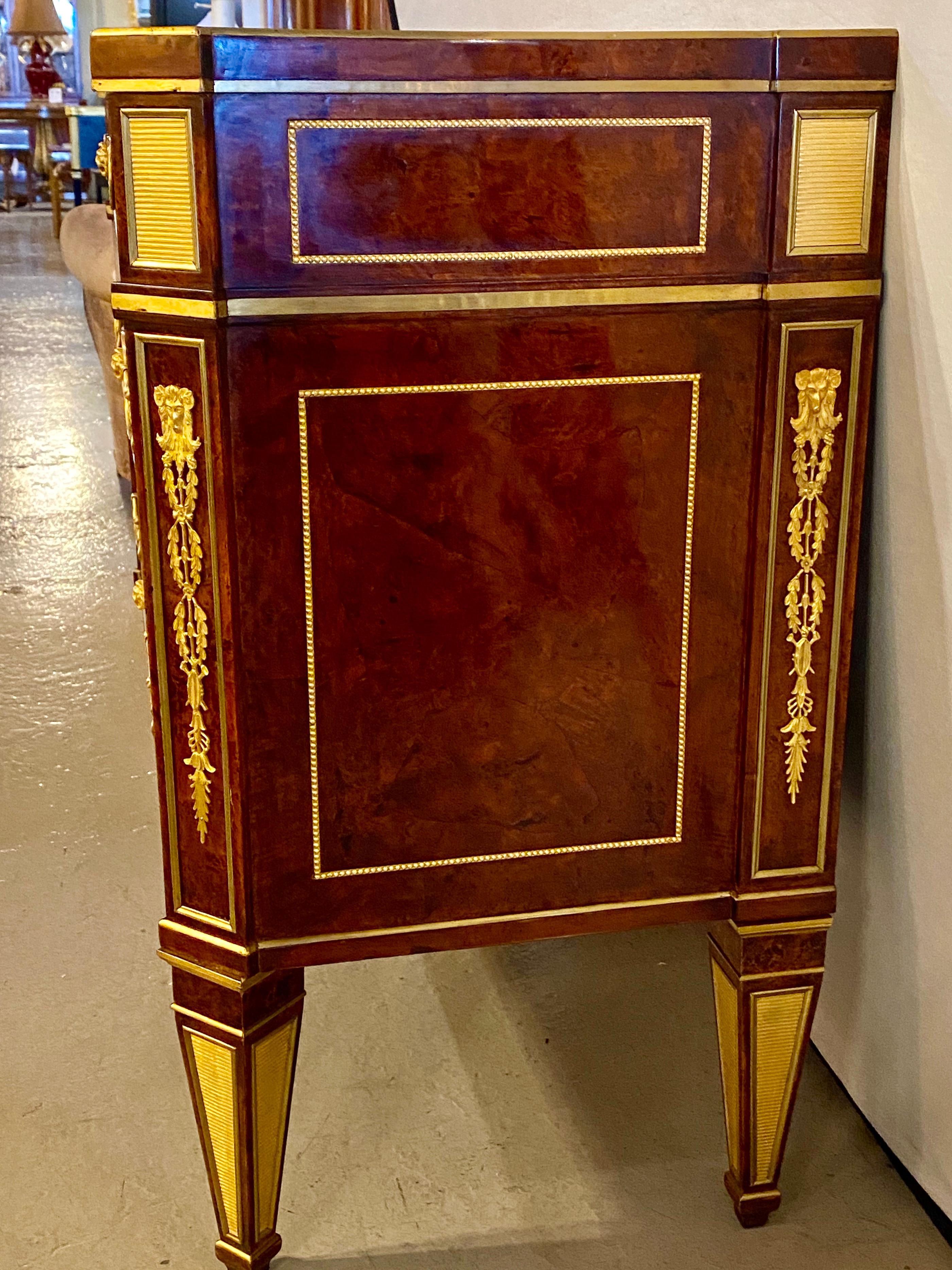 Neoclassical, Rare Commodes, Tortoise Shell Veneer, Bronze, Baltic States, 1880s For Sale 3