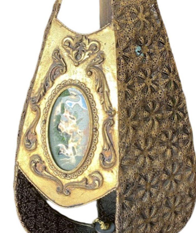 Lampada a sospensione in filigrana con prismi gioiello Hollywood Regency, circa 1950 in vendita 4