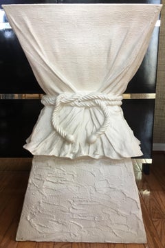 Hollywood Regency John Dickinson Style Draped Rope Side Table