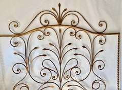Hollywood Regency King Size Metal Headboard