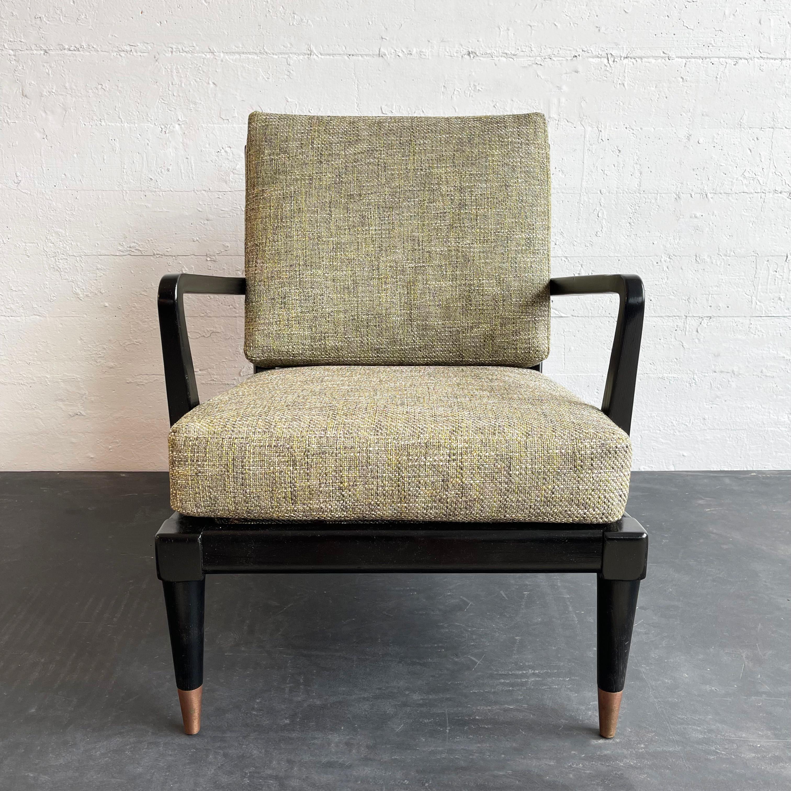 Hollywood Regency-Loungesessel aus lackiertem Mahagoni im Zustand „Gut“ im Angebot in Brooklyn, NY