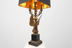 Hollywood Regency Lampe mit Adler von Deknudt, Belgien ca. 1980