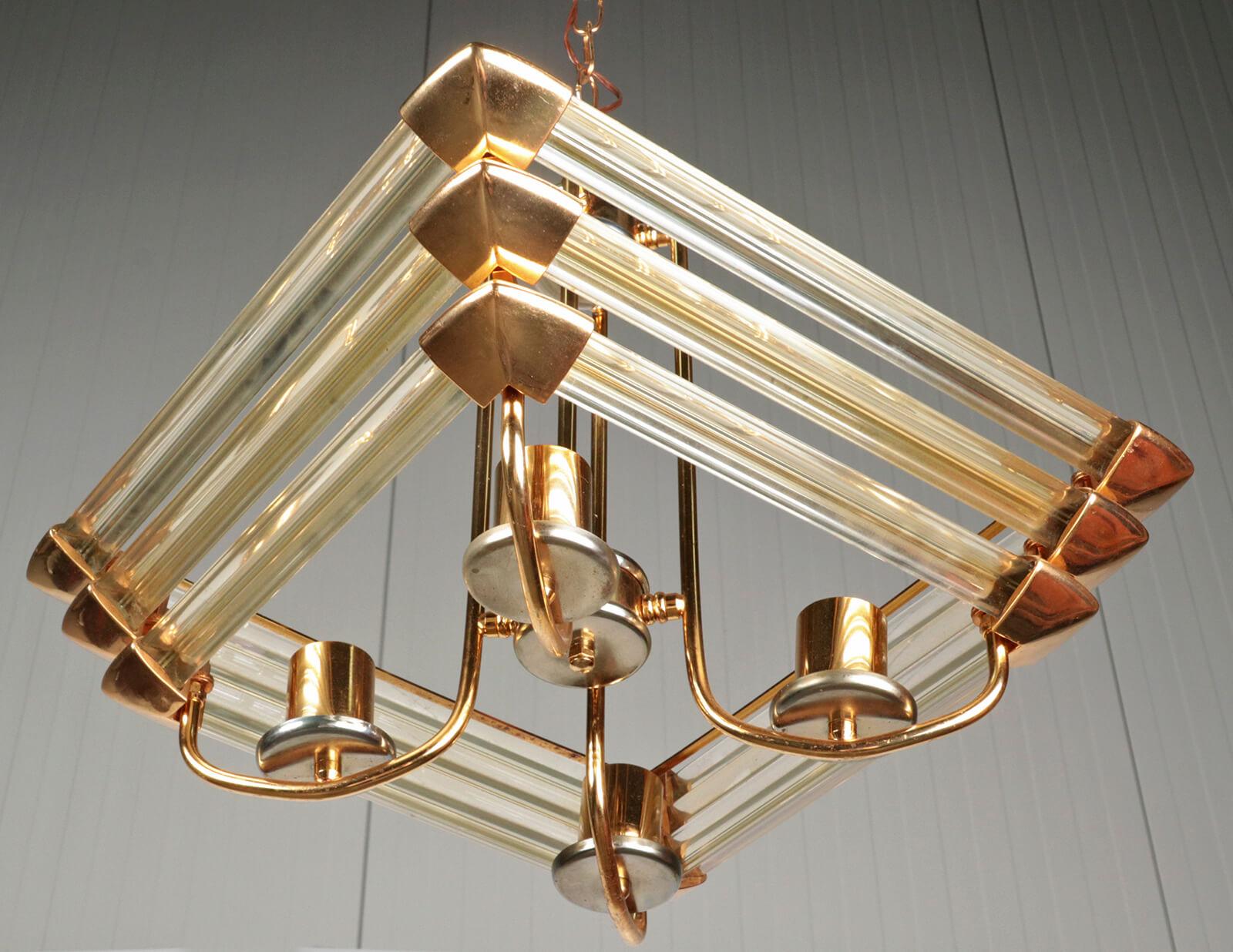 Hollywood Regency Lamp with Prism Glass 6
