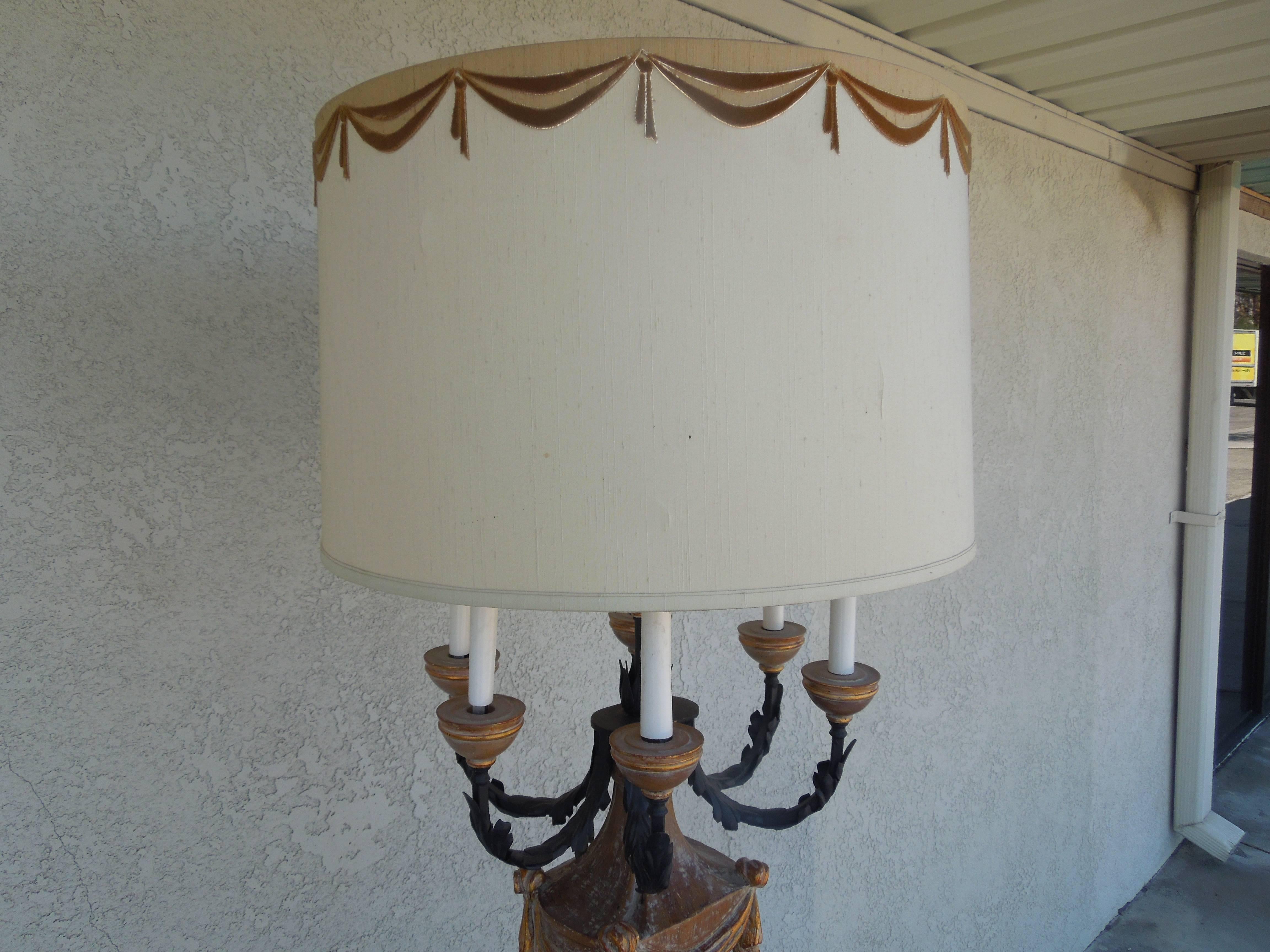 Mid-20th Century Hollywood Regency Large 1950s Candelabra Lamp by Marbro Lamps